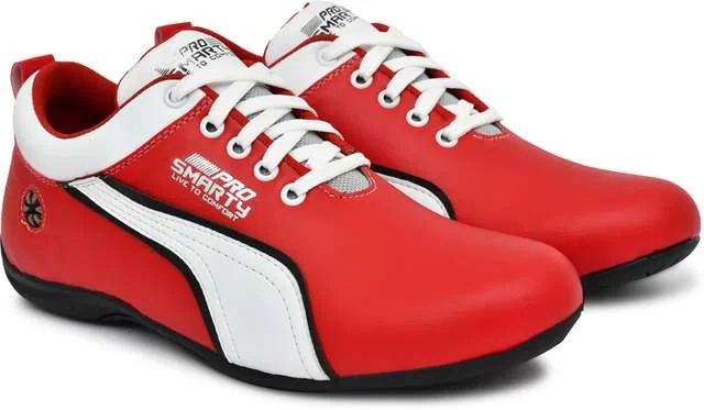 Men Light Weighted Sports Cycling Shoes Synthetic Lace-Up Casual Outdoor Comfort Sneakers Running Walking Training Shoe White Red Size 10 image 1