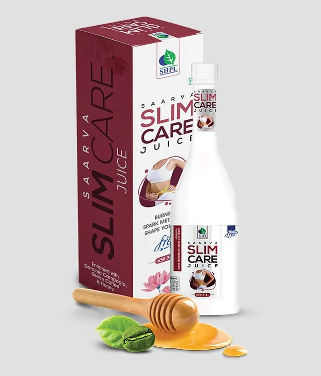 Saarva Slim Care Juice 1 Litre | Ayurvedic Herbal Weight Management Juice for Fat Burning Metabolism Boost Body Detox Healthy Lifestyle image 1