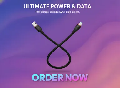 itel 3A Fast Charging Type‑C Cable 1m | Nylon Braided USB C to USB‑C Charging & Data Sync Cable | 60W Power Delivery 480Mbps Compatible with Smartphones Tablets PD PD3.0 Android Devices thumbnail 1