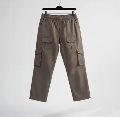 Mens Brown Cargo Pants Loose Fit Utility Trousers Multi Pocket Casual Workwear Relaxed Fit – Durable Cotton Blend Tactical Style Brown Cargos for Men India thumbnail 3