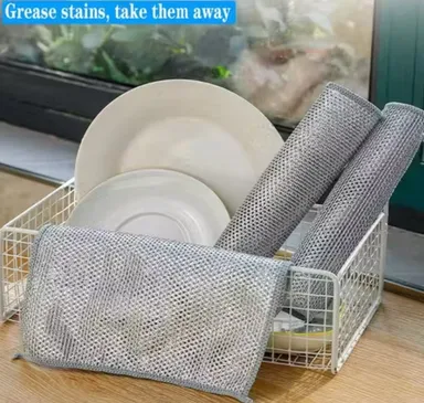 20 Pack Non-Scratch Wire Dishcloths | Heavy Duty Kitchen Cleaning Scrubbers| Reusable Dishwashing Cloths for Pots, Pans, Glass, and Utensils thumbnail 2