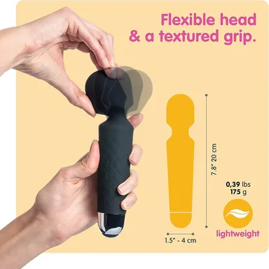 Rechargeable Handheld Body Massager with Medical-Grade Silicone 8 Speeds and 20 Modes thumbnail 1
