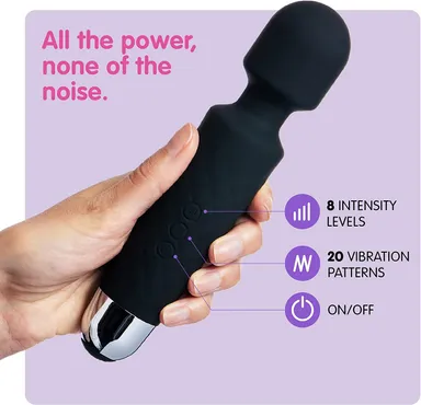 Rechargeable Handheld Body Massager with Medical-Grade Silicone 8 Speeds and 20 Modes thumbnail 3