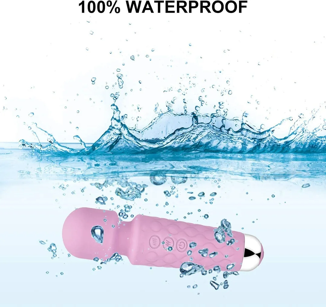 Rechargeable Handheld Body Massager with Medical-Grade Silicone 8 Speeds and 20 Modes image 6