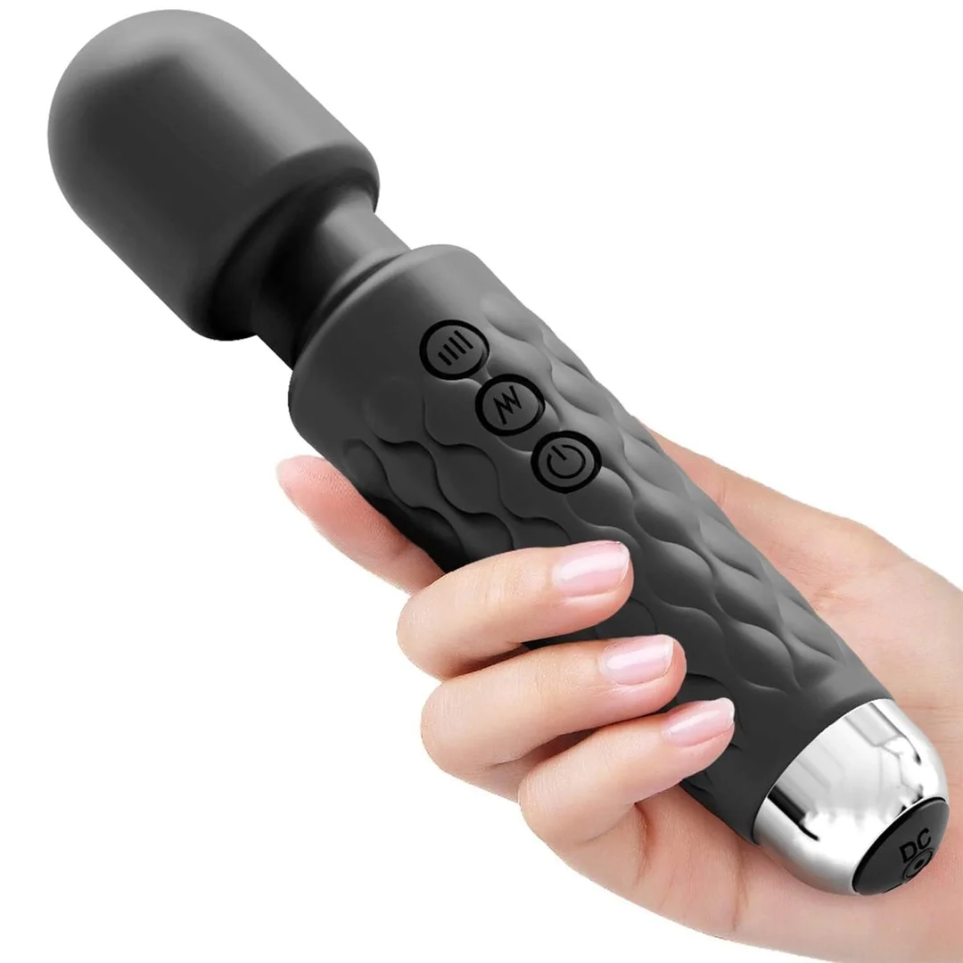 Rechargeable Handheld Body Massager with Medical-Grade Silicone 8 Speeds and 20 Modes image 1