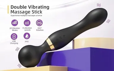 Personal Body Massager for Woman,Full Body Massager for Women & Men, Rechargeable Wireless Massager Machine for Pain Relief, Handheld Massager with Medical Grade Silicone, 8 Speeds, 20 Modes thumbnail 2