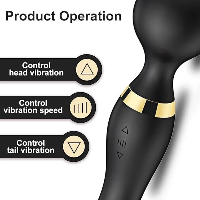 Personal Body Massager for Woman,Full Body Massager for Women & Men, Rechargeable Wireless Massager Machine for Pain Relief, Handheld Massager with Medical Grade Silicone, 8 Speeds, 20 Modes image 4
