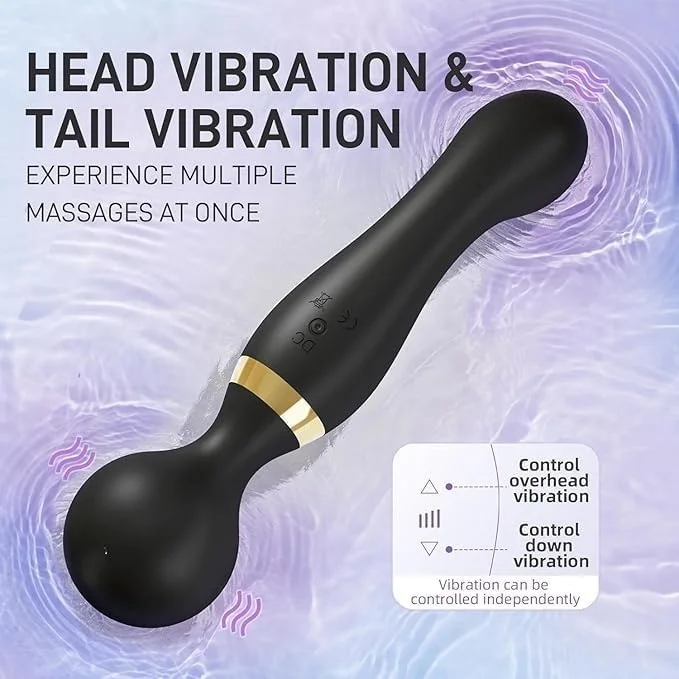 Personal Body Massager for Woman,Full Body Massager for Women & Men, Rechargeable Wireless Massager Machine for Pain Relief, Handheld Massager with Medical Grade Silicone, 8 Speeds, 20 Modes image 6
