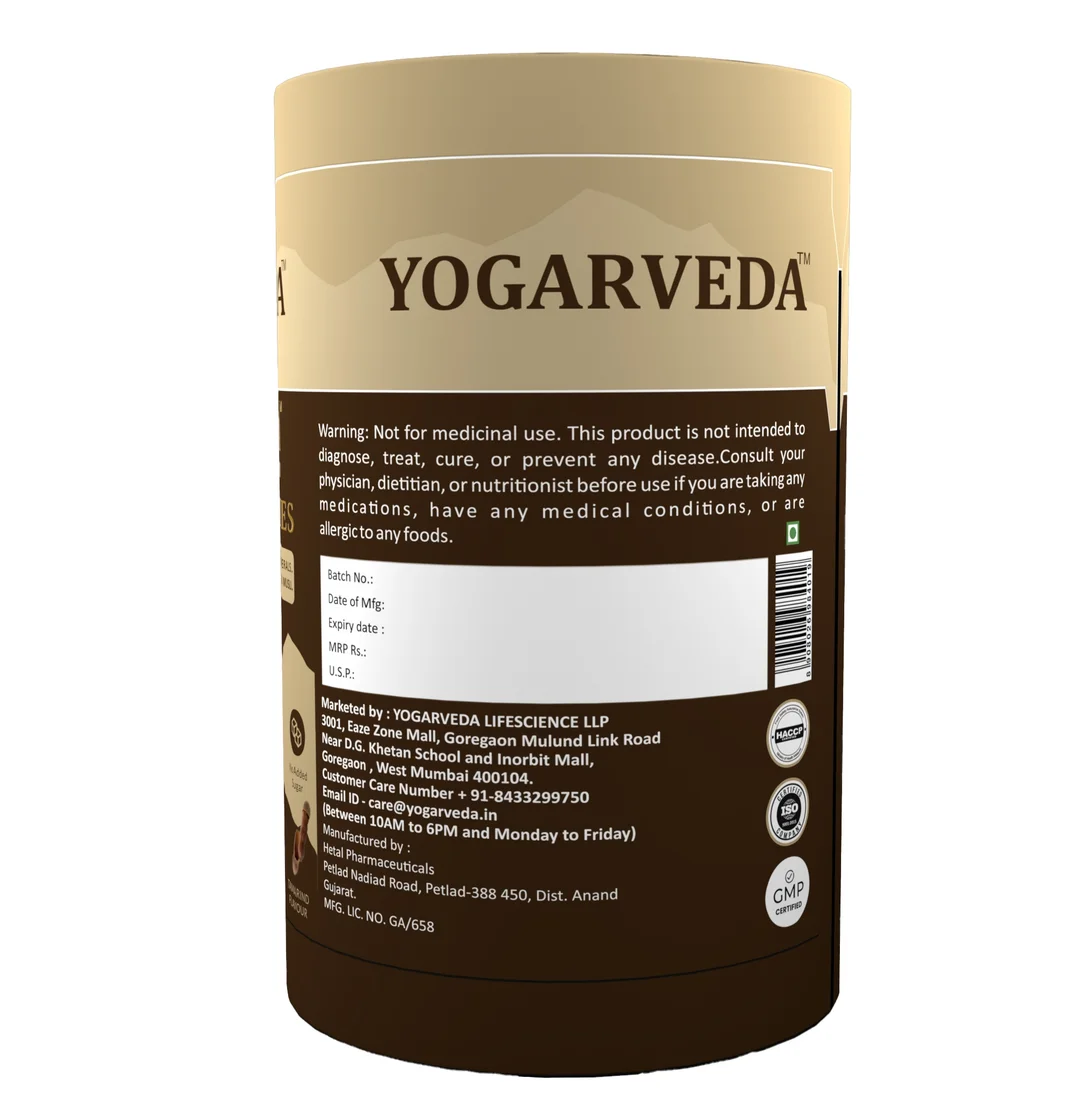 YOGARVEDA™ Himalayan Shilajit Gummies | 70%+ Fulvic Acid | Energy, Strength & Stamina Booster | With Ashwagandha, Gokshura & Black Musli | 100% Ayurvedic | Tamarind Flavour | 60 Gummies image 3