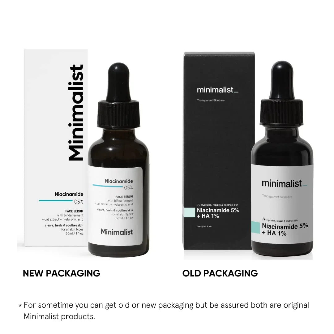 Minimalist Barrier Repair Niacinamide 5% Face Serum 30 ml for Dry Sensitive Skin with Hydration Brightening Repairing Formula for Women and Men image 5