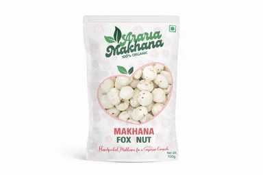 Araria 100% Organic Fox Nut Makhana Premium Lotus Seeds | High Protein Gluten‑Free Healthy Snack Superfood Natural Indian Makhanas | Rich in Calcium Antioxidants thumbnail 0