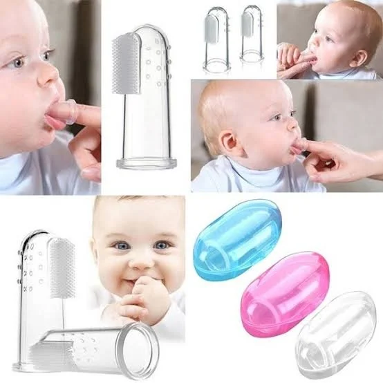 Baby Tongue Cleaner Brush & Finger Toothbrush for Babies 3 Months to 3 Years – FDA Approved Soft Silicone Oral Care Tool for Gums, Teeth, Tongue | Extra Soft Baby Tooth & Tongue Brush Pink | Infant Dental Hygiene & Gum Massage Kit image 1
