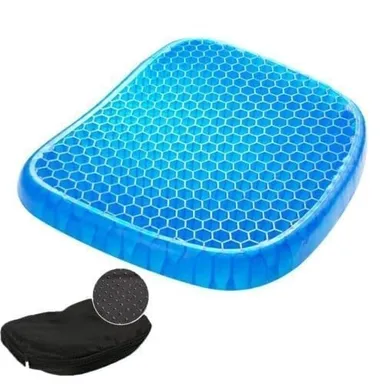 right traders  Egg Gel Seat Cushion Ergonomic Breathable Design Pressure Relief Sitter Tailbone Pain Sciatica Pain Back Pain Silicon Seater Cushion Chair Pad with Non-Slip Cover thumbnail 4
