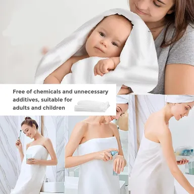 Right Traders Compressed Bath Towel Tablets – Pure Cotton Portable Disposable Hypoallergenic Dehydrated Expandable Compact Towels & Washcloths for Camping, Swimming, Traveling, Hiking, Gym & Emergency Use thumbnail 3
