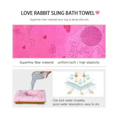 Right Traders Women’s & Girls’ Quick-Dry Bathrobe Towel – Ultra-Soft Lightweigh Absorbent and Comfortable Dressing Gown for Home SpaBathroomm and Travel – Premium Microfiber Fabric, Cozy Fit, Perfect for Relaxation and Everyday Use thumbnail 3