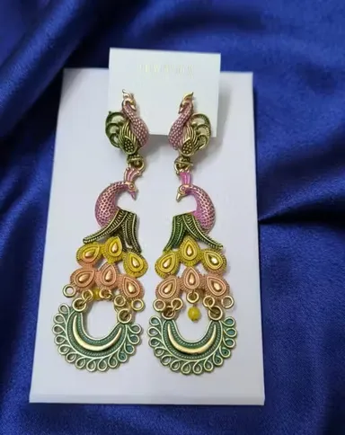 Women Girls Artificial Earrings 1 Pair Lightweight Daily Use Fashion Jewellery Stylish Casual Office Party Wear Ear Rings India thumbnail 3