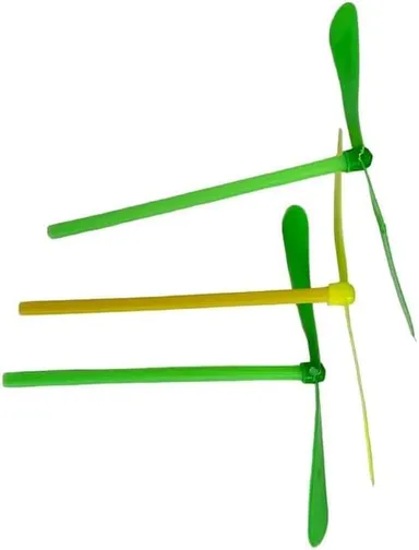 Air Flying Toys Bamboo Copter | Outdoor Propeller Toy for Kids & Adults Multicolor Party Game India | Pack of 24  thumbnail 2