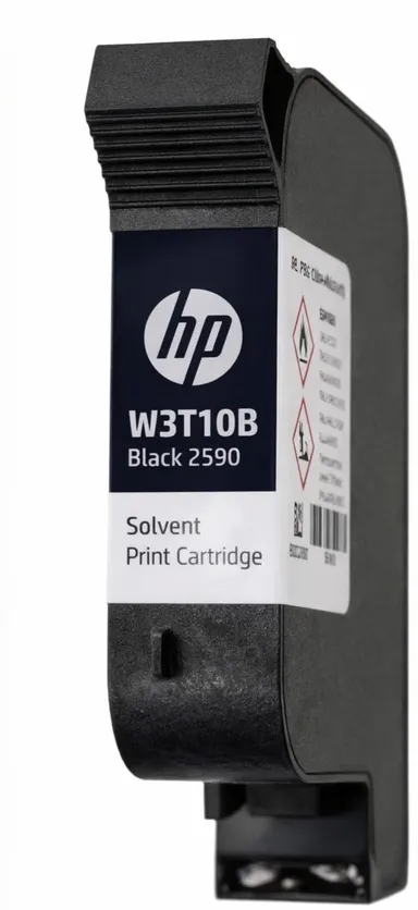 HP 2590 W3T10B Black Solvent Ink Cartridge 47ml   Quick-Drying Ink for Non-Porous Surfaces  Compatible with Handheld & Thermal Inkjet Printers  Ideal for Industrial Use  thumbnail 1