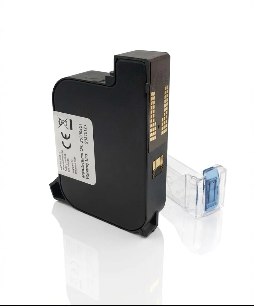 HP 2590 W3T10B Black Solvent Ink Cartridge 47ml Quick-Drying Ink for Non-Porous Surfaces Compatible with Handheld & Thermal Inkjet Printers Ideal for Industrial Use image 3