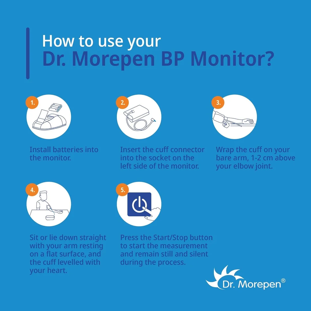 Dr. Morepen BP-14 Blood Pressure Monitor (Multicolor) image 4
