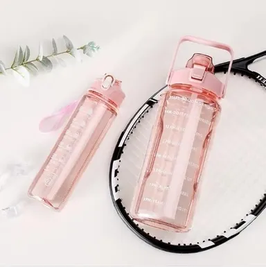 Right traders ,Transparent Water Bottle 2000ML, 900ML, 300ML with Motivational Time Marker |Leak Proof&Break-Proof thumbnail 4