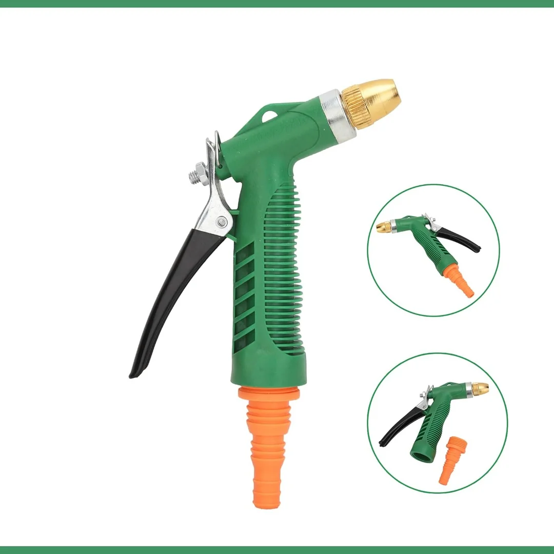 Right traders Water Spray Gun - Plastic Trigger and Brass Nozzle High Pressure Water Spray Gun Perfect for Gardening_Multicolor  image 3