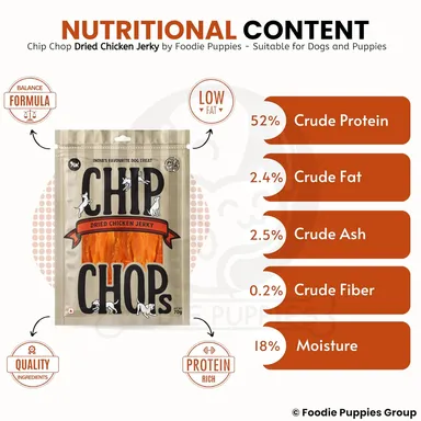 Chip Chops Optimum Health Formula Dried Chicken Jerky Treat for Dogs - 70gm, (Pack of 1) | Highly Nutritional & Digestible Snack  thumbnail 3