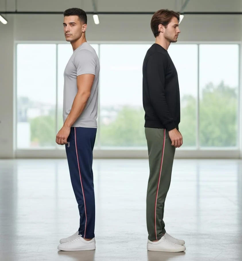 Men Summer Breathable Cotton Blend Track Pants Combo Pack of 2 with Deep Side Pockets Lightweight Comfortable Gym Joggers for Running Workout Home Wear Casual Sports Lower for Men India image 2