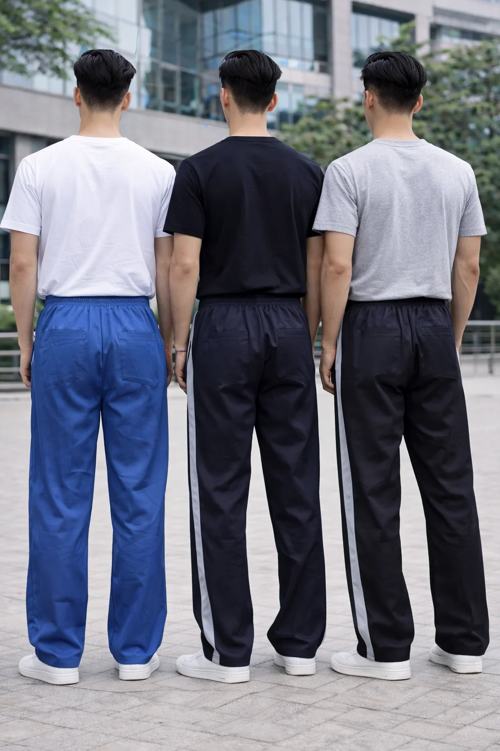 MEN SUMMER WEARING COMBO TRACKS PANTS WITH POCKET COMFORTABLE AND BREATHEBLE PACK OF 3 TRACK PANTS image 3
