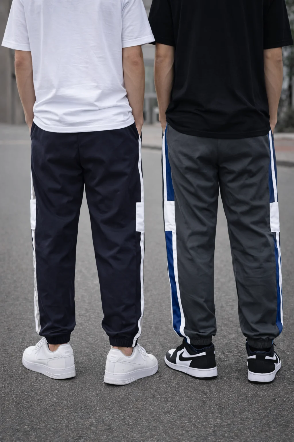 Men Summer Breathable Track Pants Combo Pack of 2 with Pockets Comfortable Lightweight Tracks Joggers for Gym Casual Daily Wear image 3