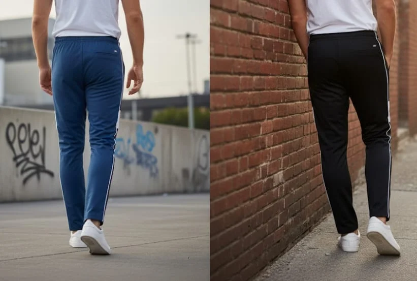 MEN SUMMER WEARING COMBO TRACKS PANTS WITH POCKET COMFORTABLE AND BREATHEBLE PACK OF 2 TRACK PANTS image 3