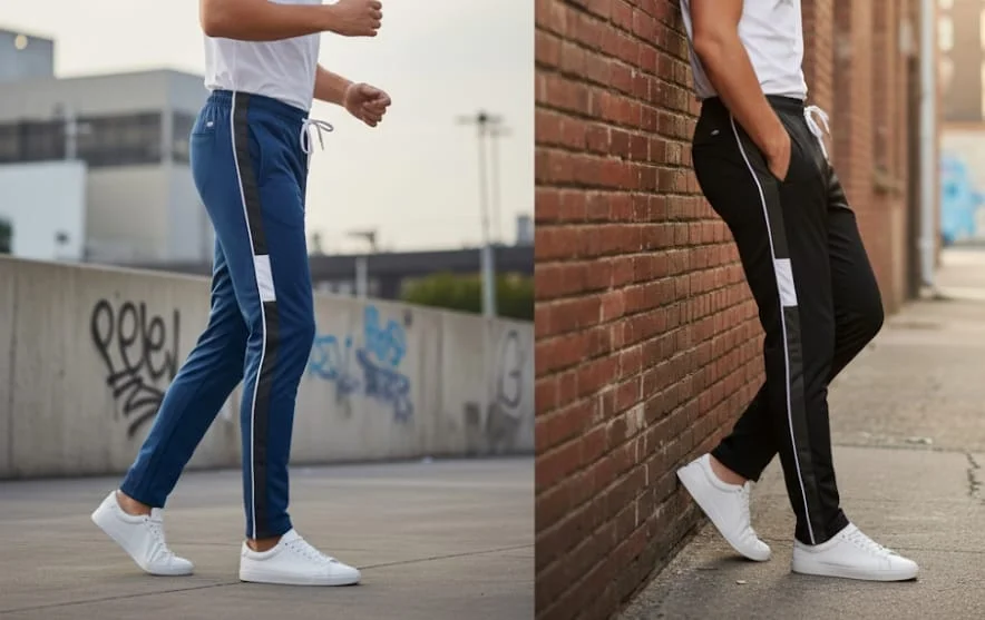 MEN SUMMER WEARING COMBO TRACKS PANTS WITH POCKET COMFORTABLE AND BREATHEBLE PACK OF 2 TRACK PANTS image 2