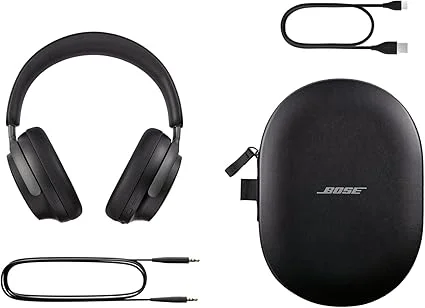 Bose QuietComfort Ultra Wireless Noise Cancelling Headphones | Spatial Audio | Over-Ear Comfort | Built-In Mic | Up to 24 Hours Battery | Black image 4