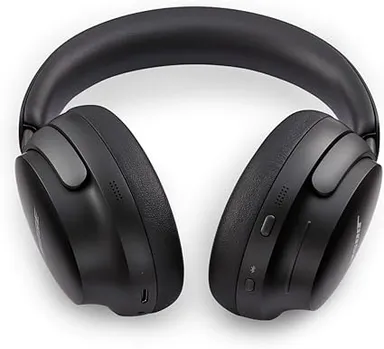 Bose QuietComfort Ultra Wireless Noise Cancelling Headphones | Spatial Audio | Over-Ear Comfort | Built-In Mic | Up to 24 Hours Battery | Black thumbnail 4