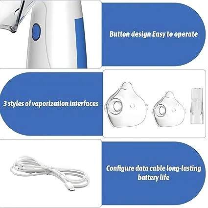Mesh Nebulizer Mini Handheld Inhalator for Adults & Children | Ultrasonic Nebulizer | Self-Cleaning Anti-Blockage System | Travel Friendly image 6