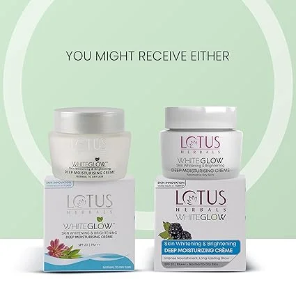 Lotus Herbals Whiteglow Deep Moisturizing Cream 60g for Women | Men – Herbal Brightening Face Cream for Dry | Dull Skin Non-Greasy Hydration Daily SkincareSoft Glowing Skin Dermatologically Tested image 3