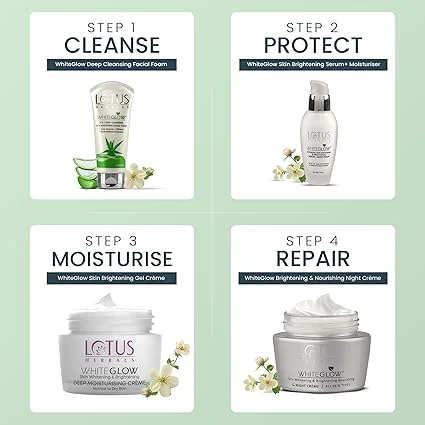 Lotus Herbals Whiteglow Deep Moisturizing Cream 60g for Women | Men – Herbal Brightening Face Cream for Dry | Dull Skin Non-Greasy Hydration Daily SkincareSoft Glowing Skin Dermatologically Tested image 6