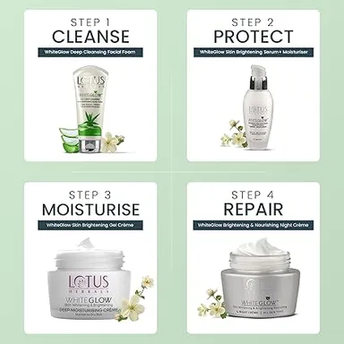 Lotus Herbals Whiteglow Deep Moisturizing Cream 60g for Women | Men – Herbal Brightening Face Cream for Dry | Dull Skin Non-Greasy Hydration Daily SkincareSoft Glowing Skin Dermatologically Tested thumbnail 5