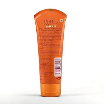 Lotus Herbals Safe Sun 3 In 1 Tinted Daily Sunscreen SPF 40 PA+++ 100g Non-Greasy Matte Look UVB UVA Protection for All Skin Types Women Men thumbnail 1