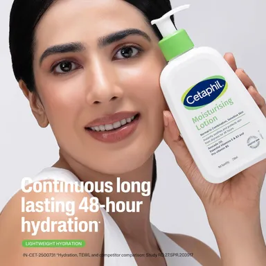 Cetaphil Moisturising Lotion 118 ml with Niacinamide Panthenol & Glycerin | 48H Hydration Fragrance-Free Non-Greasy Lotion for Dry to Normal Sensitive Skin thumbnail 4