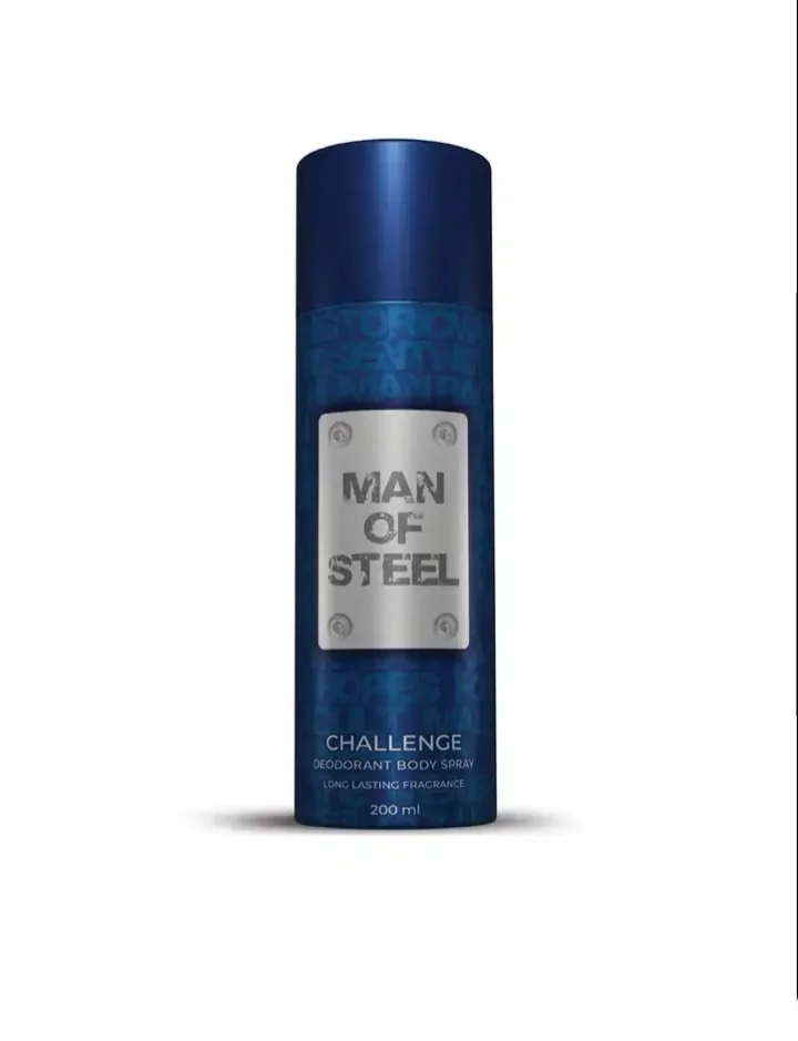 Man of stell challenge Deodorant Body spray 200ml ideal for man daily use image 1