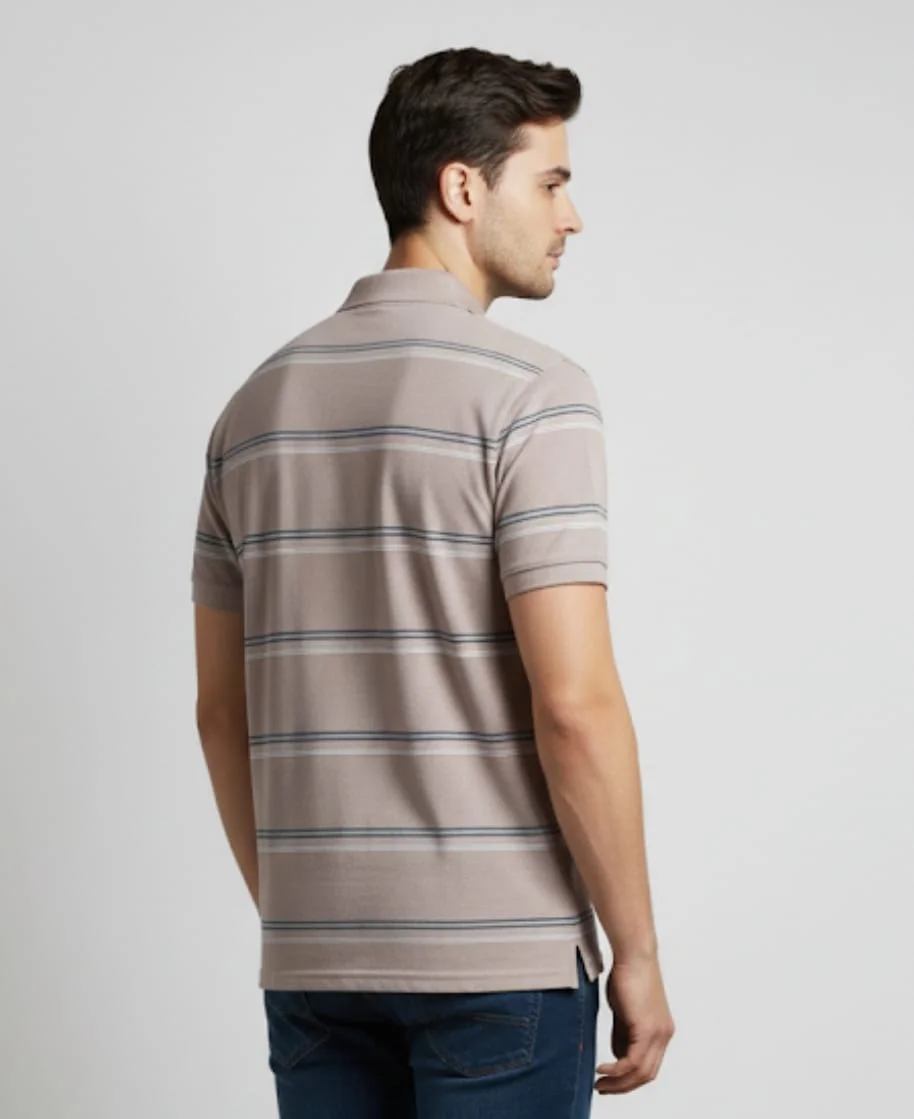 Men Cotton Blend Polo Neck T-Shirt with Half Sleeves and Pocket, Comfortable Summer Casual Wear, Breathable Soft Fabric, Stylish Collar Design – Pack of 1 image 3