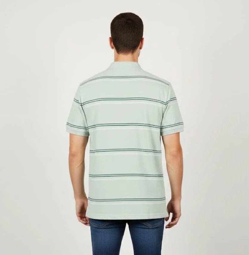 MEN COTTON BLEND COLLAR TSHIRT,HALF SLLEVES WITH POCKET AND POLO NECK image 3