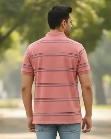MEN COTTON BLEND COLLAR TSHIRT,HALF SLLEVES WITH POCKET AND POLO NECK U2 thumbnail 2
