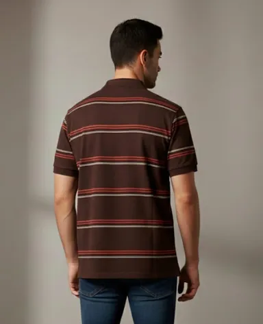MEN COTTON BLEND COLLAR TSHIRT,HALF SLLEVES WITH POCKET AND POLO NECK thumbnail 2