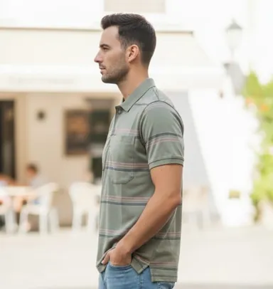 MEN COTTON BLEND COLLAR POLO TSHIRT HALF SLEEVES WITH CHEST POCKET BREATHABLE SUMMER CASUAL OFFICE WEAR REGULAR FIT MENS POLO NECK T SHIRT INDIA thumbnail 2