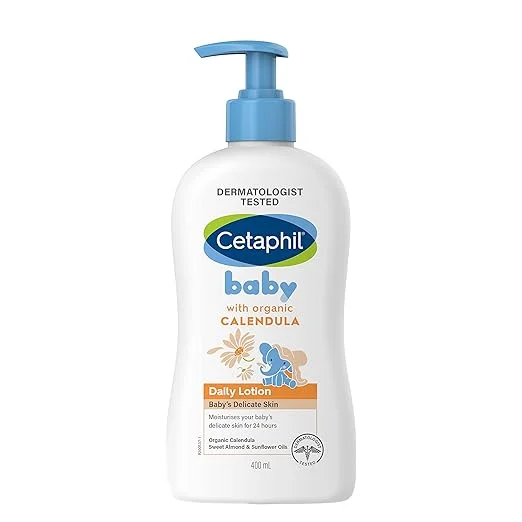 Cetaphil Baby Daily Lotion with Organic Calendula Gentle Moisturising Lotion for Baby Skin Daily Use Soft Smooth & Hydrated Skin Care image 2