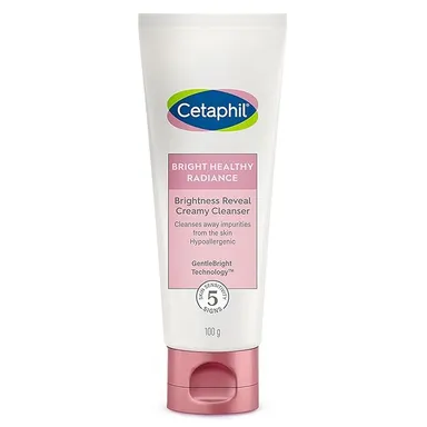 Cetaphil Bright Healthy Radiance Gentle Cleanser 100 gm for Dull Uneven Skin Brightening Radiance Boosting Face Wash for Sensitive Skin thumbnail 0