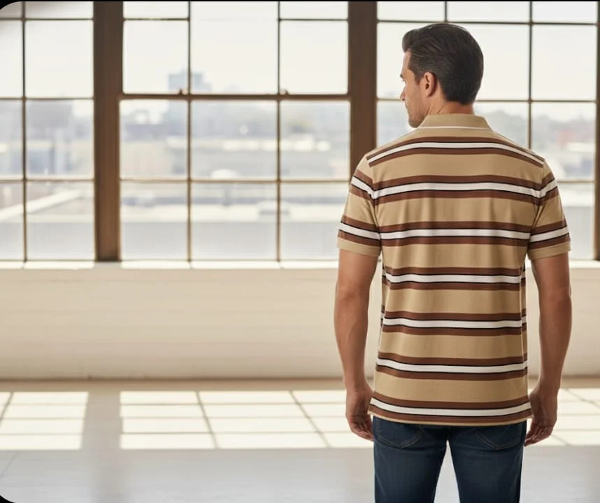 MENS FASHITON TSHIRT WITH COLLOR NECK AND HALF SLEEVES WITH POCKET COMFORABLE FOR SUMMER DAYS image 3