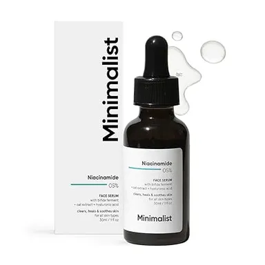 Minimalist Barrier Repair Niacinamide 5% Face Serum for Clear Glowing Skin | Reduces Dullness, Hydrates & Repairs Skin Face Serum  160 ML thumbnail 0